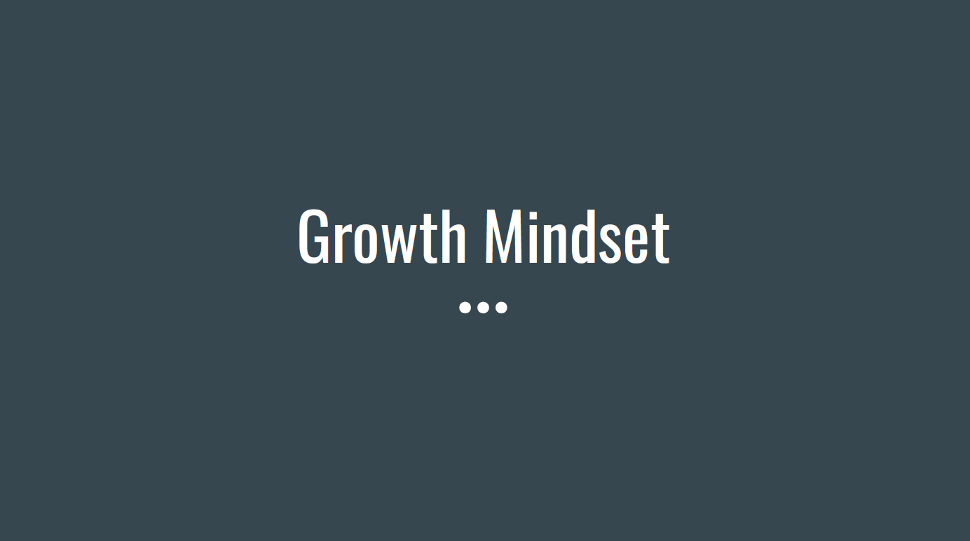 Growth Mindset Lesson