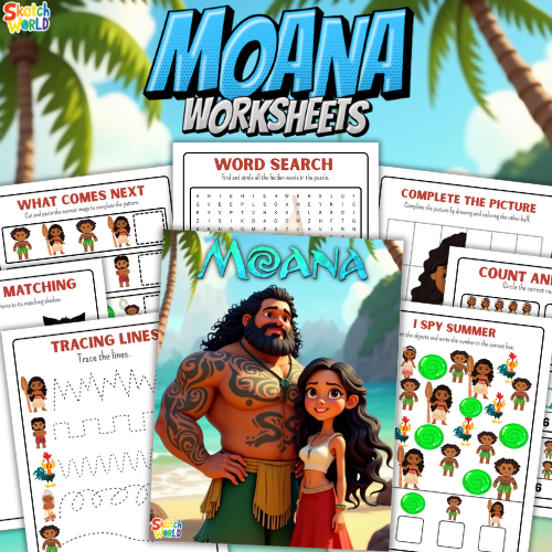 Island Adventure Activity Pack | Preschool Worksheets with Ocean Theme