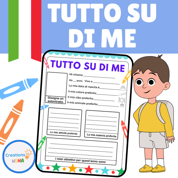 All About Me in Italian - Made By Teachers