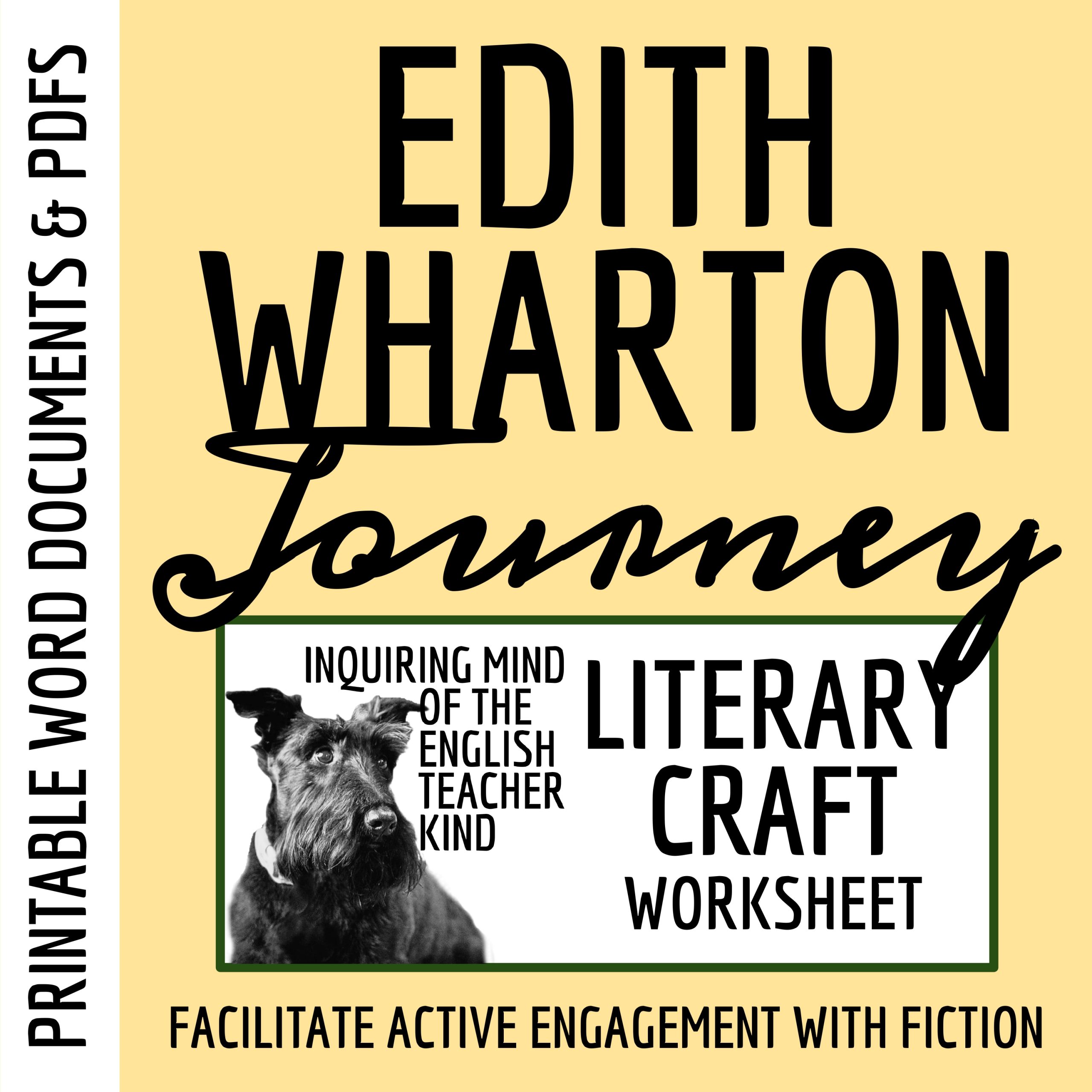 "A Journey" by Edith Wharton Literary Craft Analysis Activity for High School (Short Story)