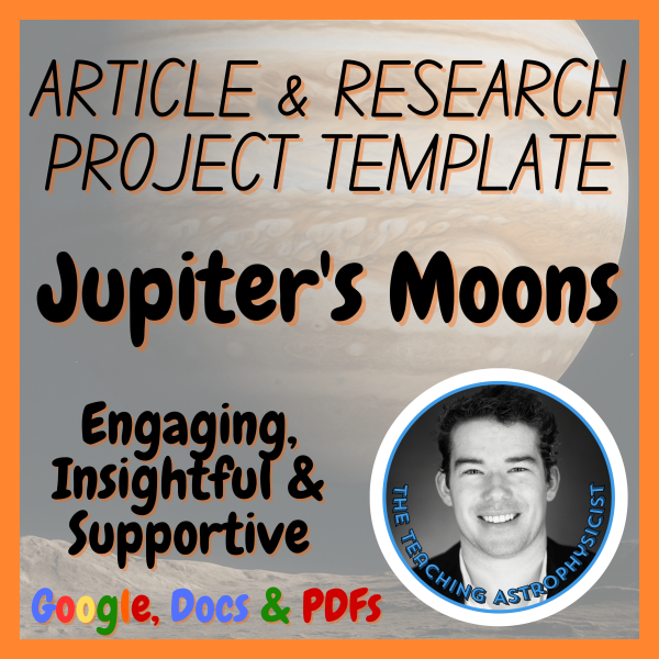 Jupiter's Moons | Space Science Research Project Template | Digital ...
