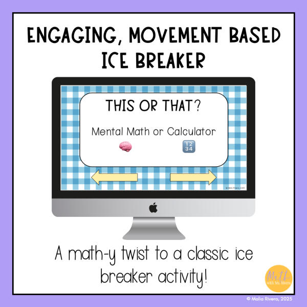 Math This or That Ice Breaker Slides for High School | Back to School ...