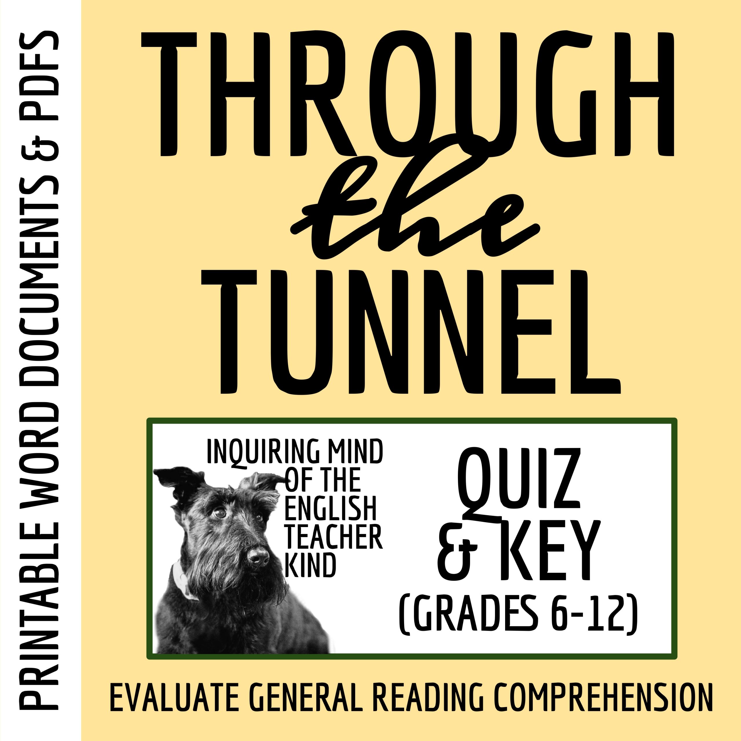 "Through the Tunnel" by Doris Lessing Quiz and Answer Key
