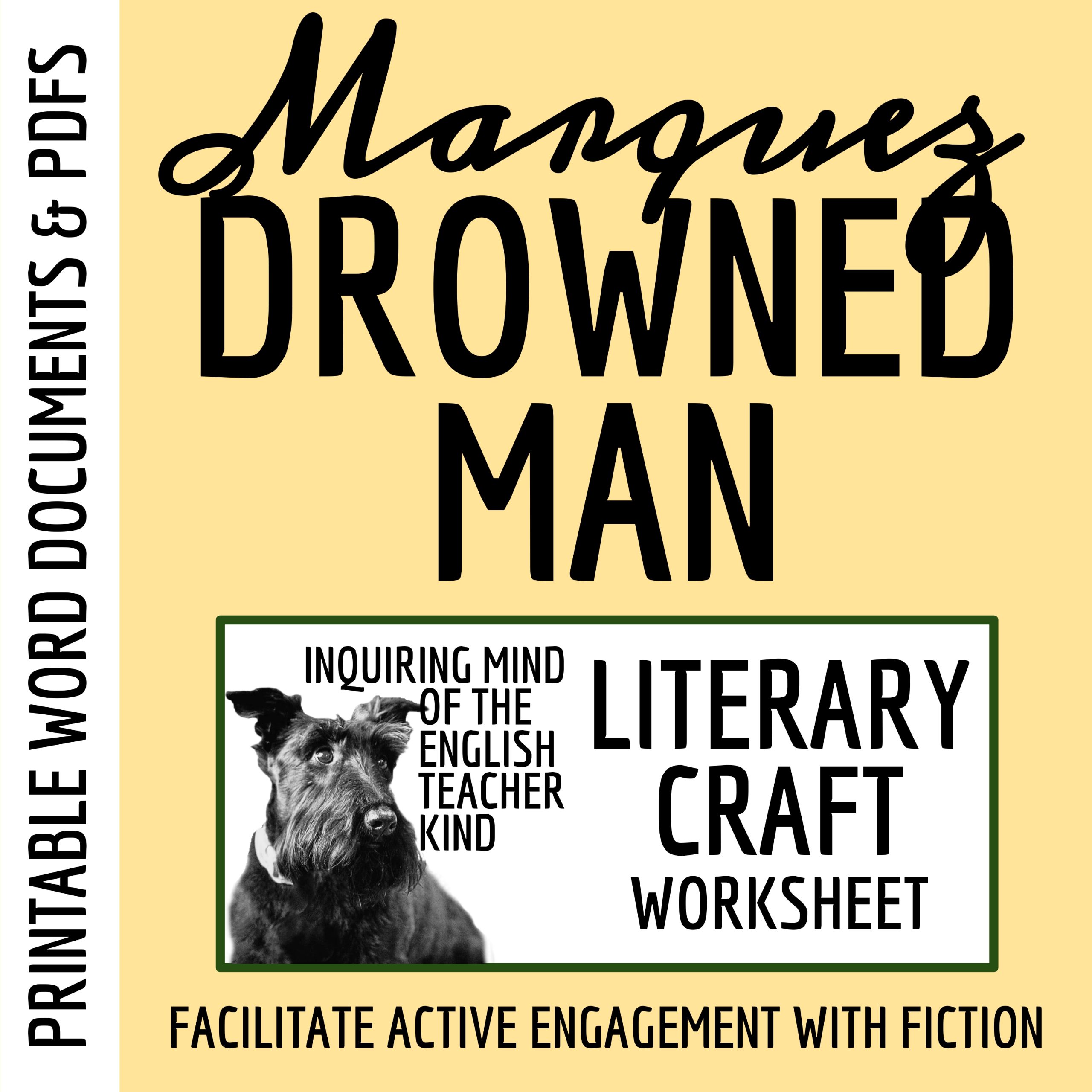 "The Handsomest Drowned Man in the World" Literary Craft Analysis Activity