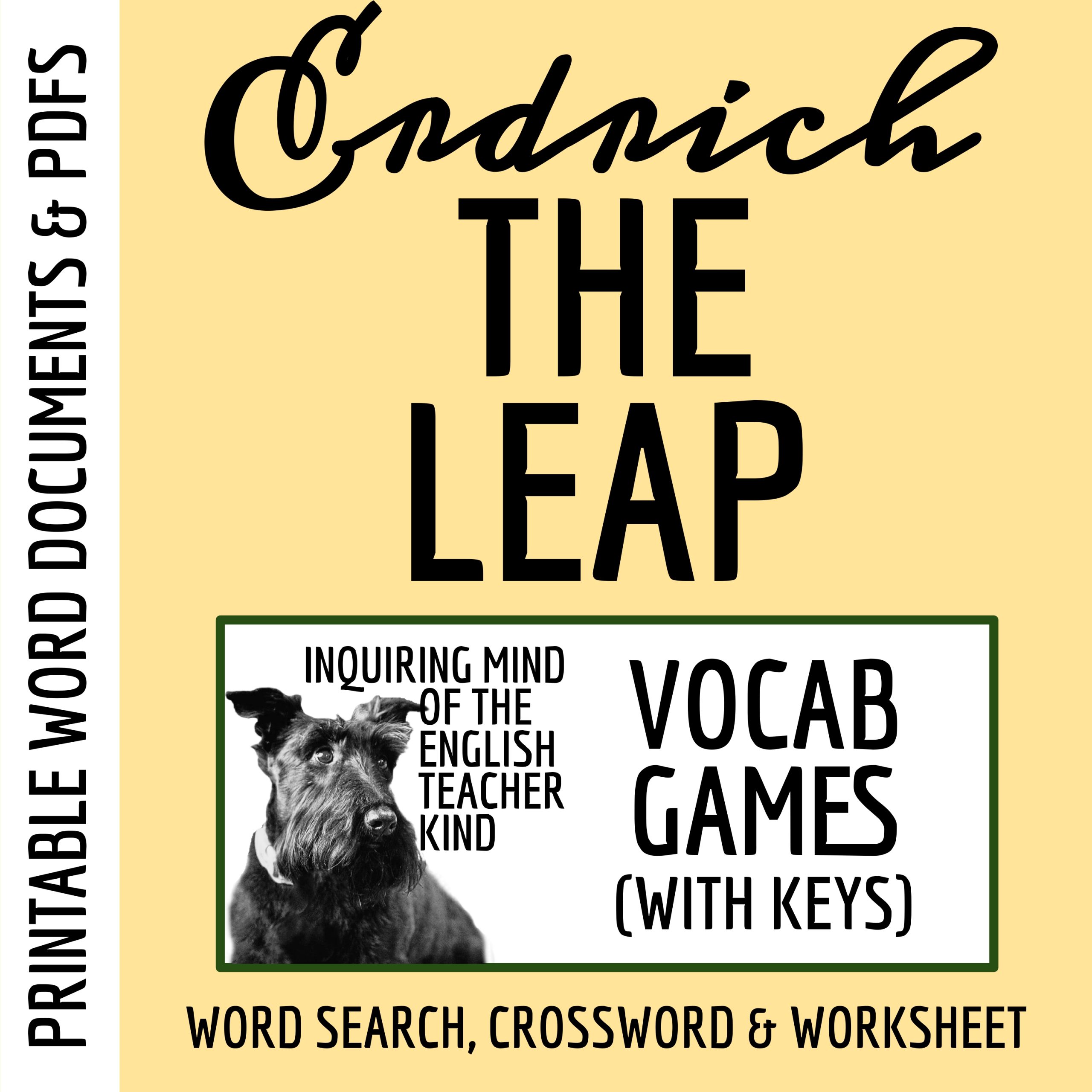 "The Leap" by Louise Erdrich Vocabulary Activities (Short Story for High School)