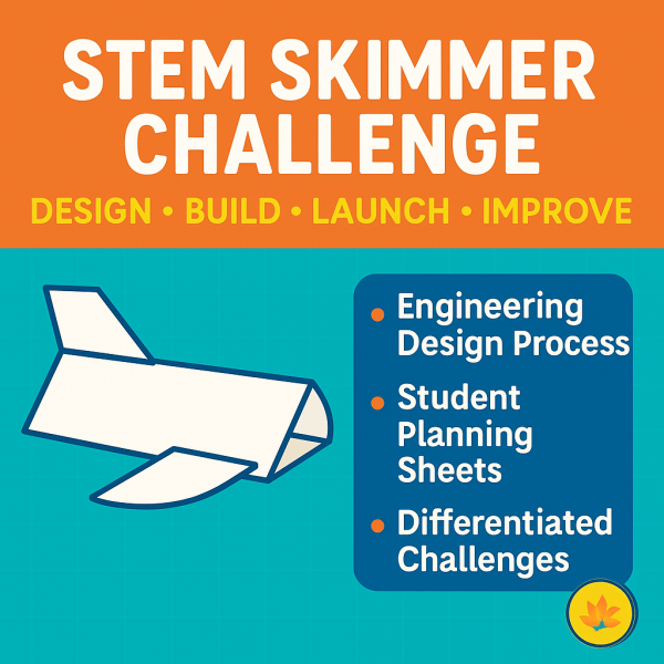 STEM Skimmer Challenge| Paper Glider STEM Project for Elementary ...