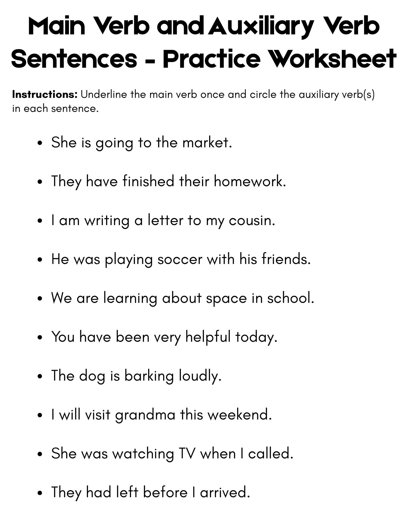 positive sentence to negative sentences worksheet