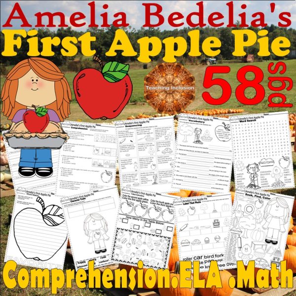 Amelia Bedelia's First Apple Pie Fall Book Study Companion Reading ...