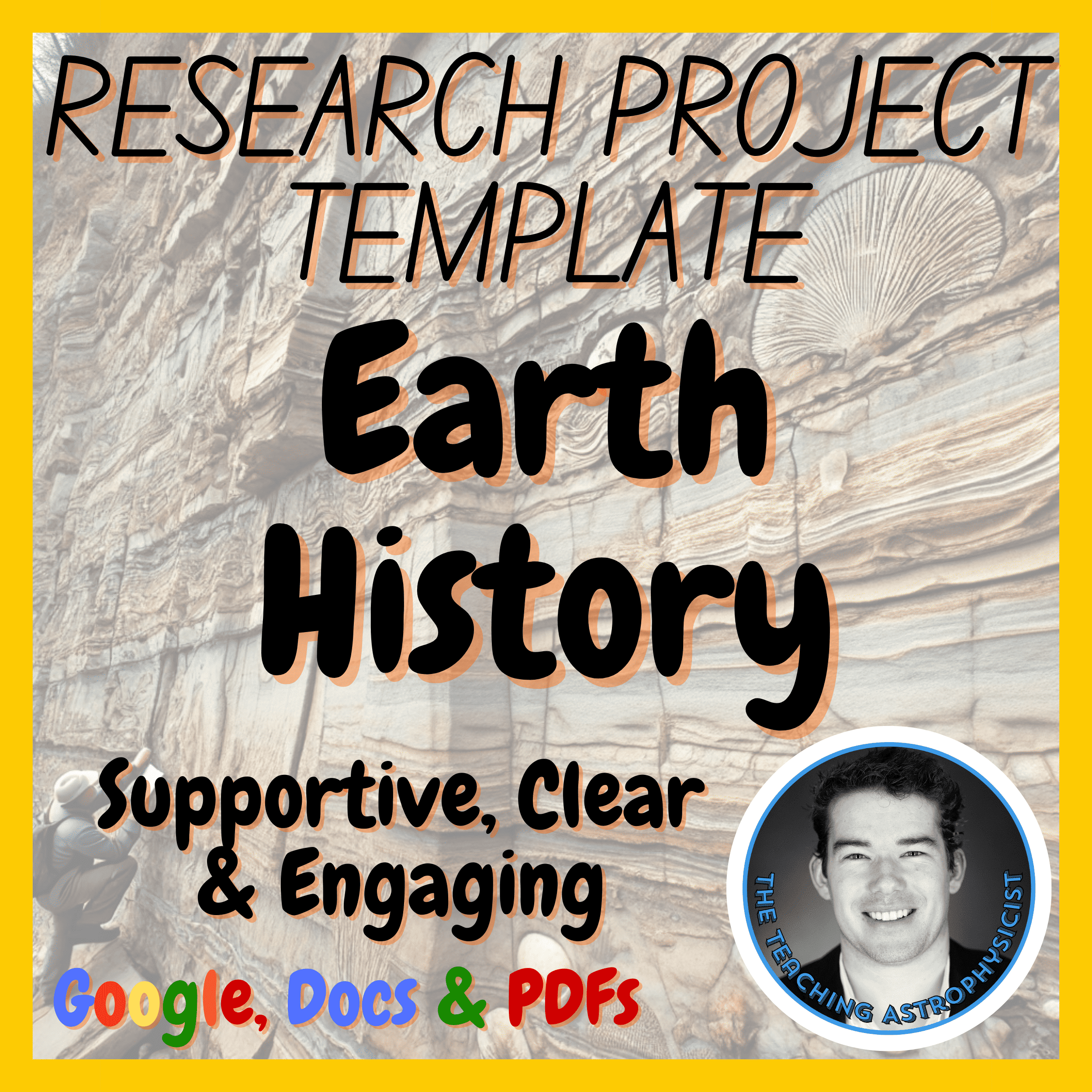 Earth History | Earth Science Research Project Template | Digital + Print