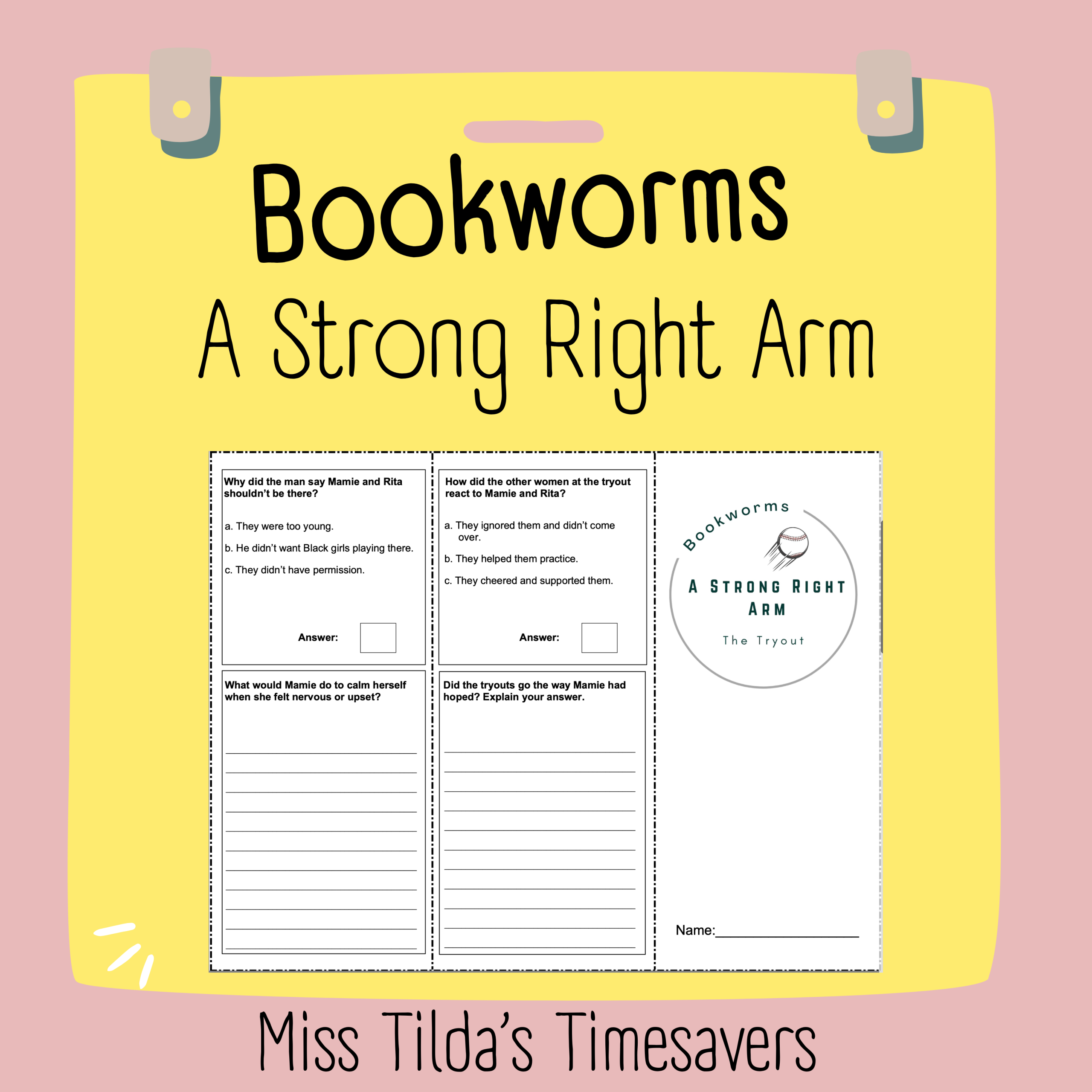 A Strong Right Arm (The Tryout) - Grade 4 Bookworms