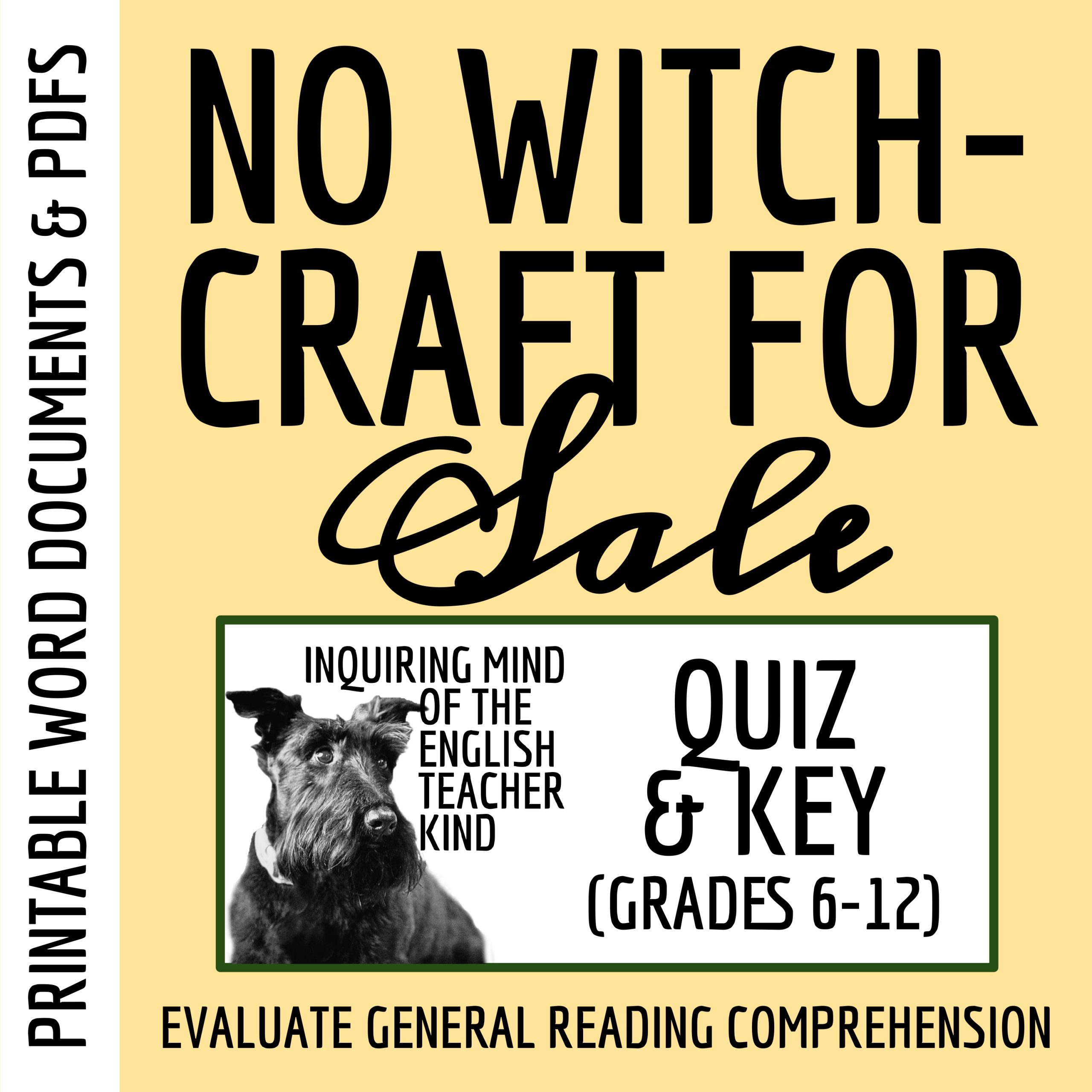 "No Witchcraft for Sale" by Doris Lessing Quiz and Answer Key (Short Story for High School)