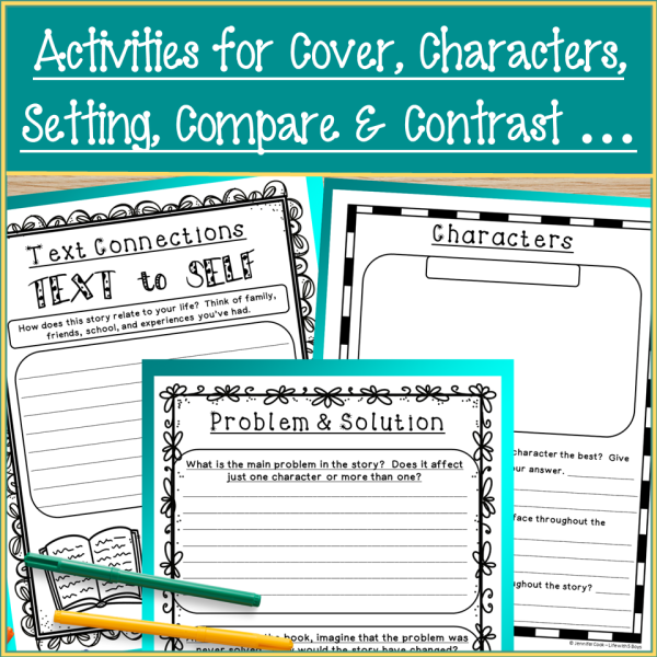 Reading Response to Literature Graphic Organizers and Activities - 3rd ...
