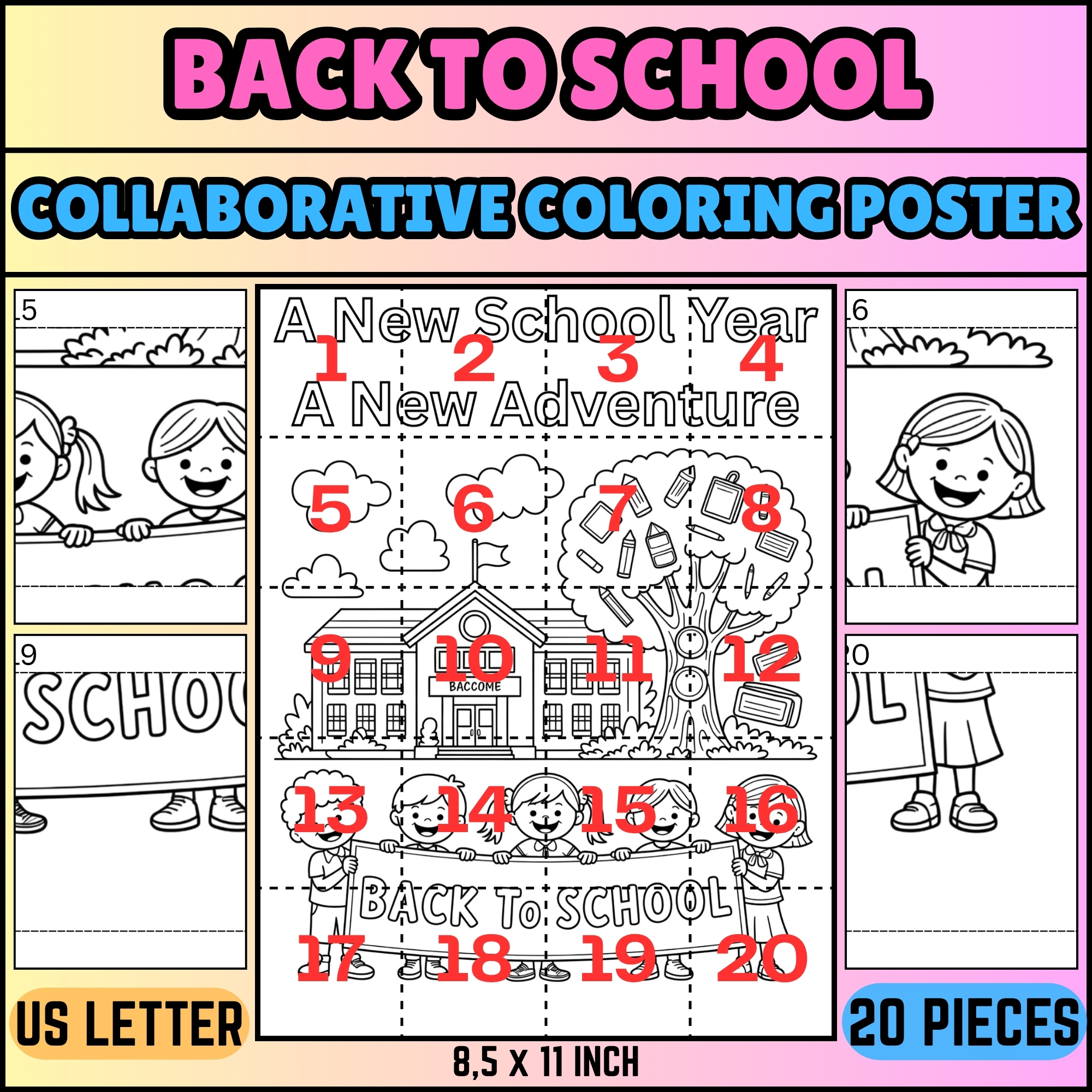 We Are Better Together – Collaborative Coloring Poster | Classroom SEL ...