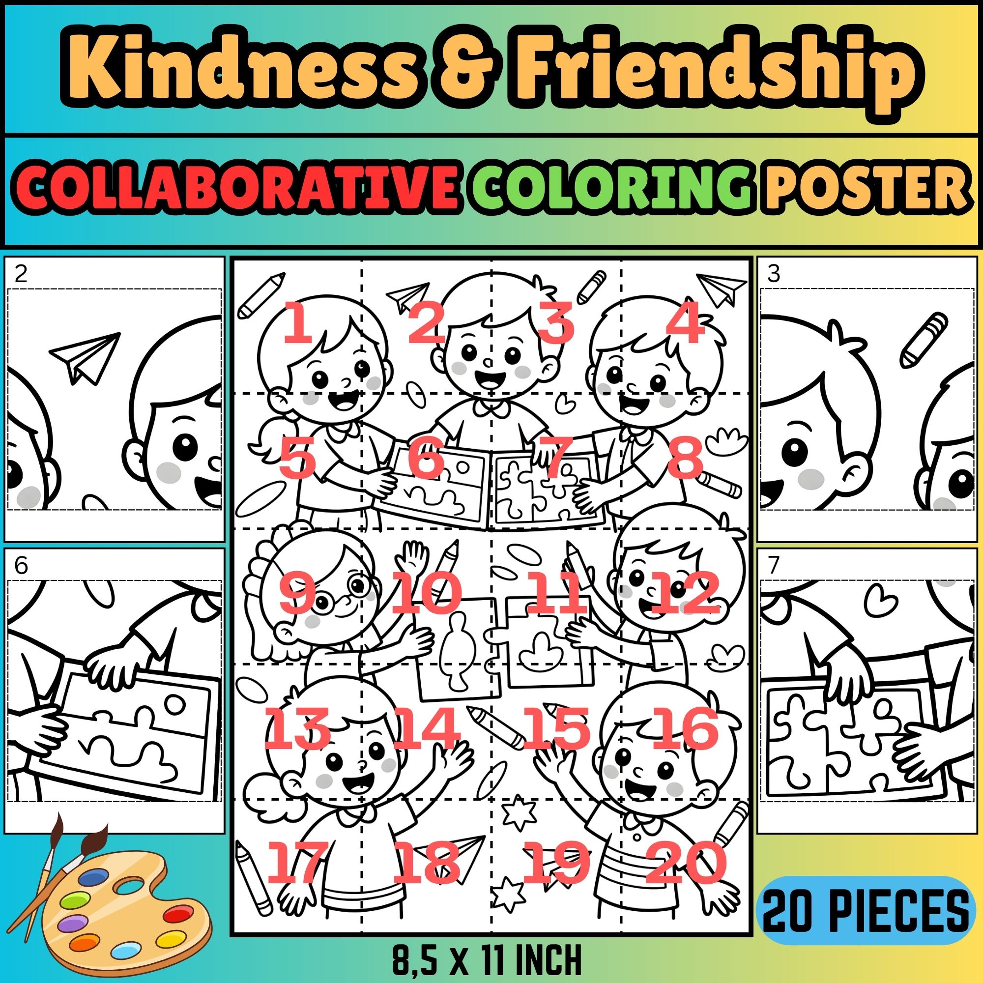 Collaborative Coloring Poster – “You Can Do Hard Things” | Back to ...