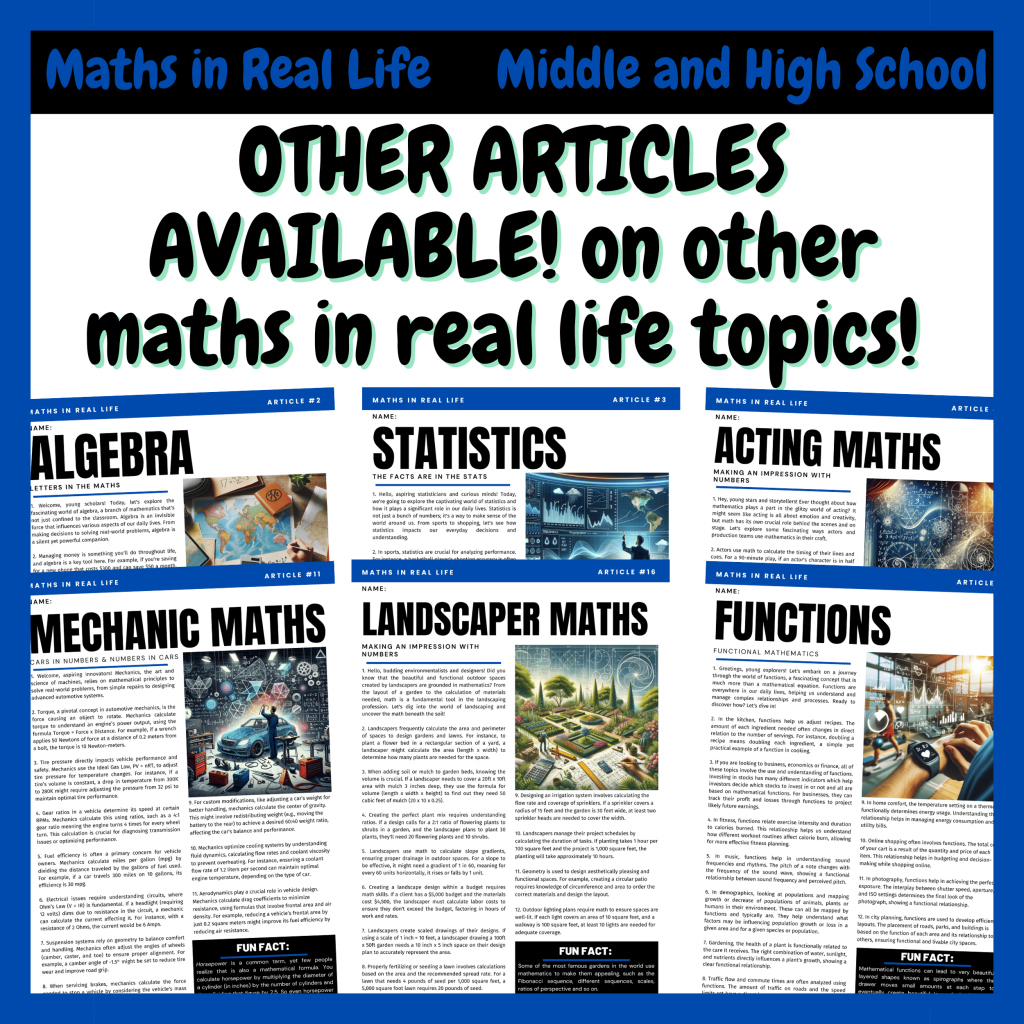 Puzzle Maker Maths - Maths in Real Life | Article #29 | Reading Print ...