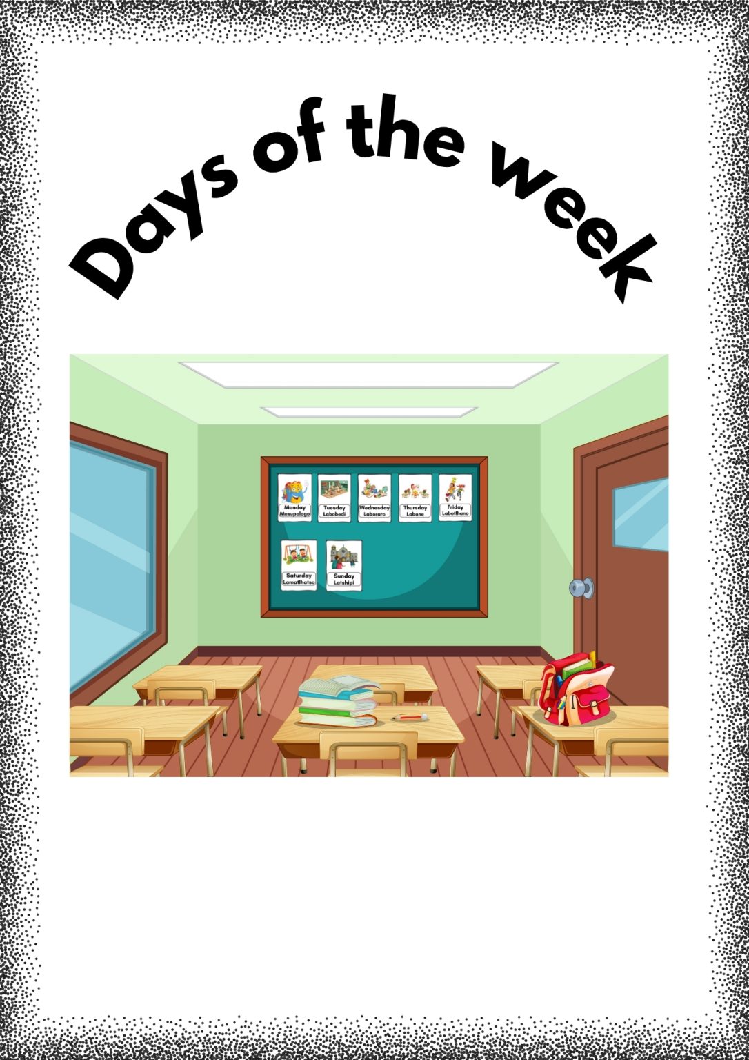 Days of the Week – English & Setswana A4 Posters | Made By Teachers
