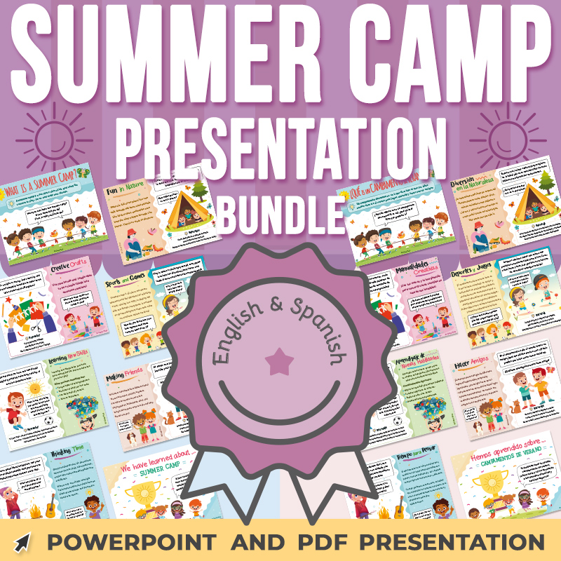Summer Camp Presentation BUNDLE with Critical Thinking for Young Learners