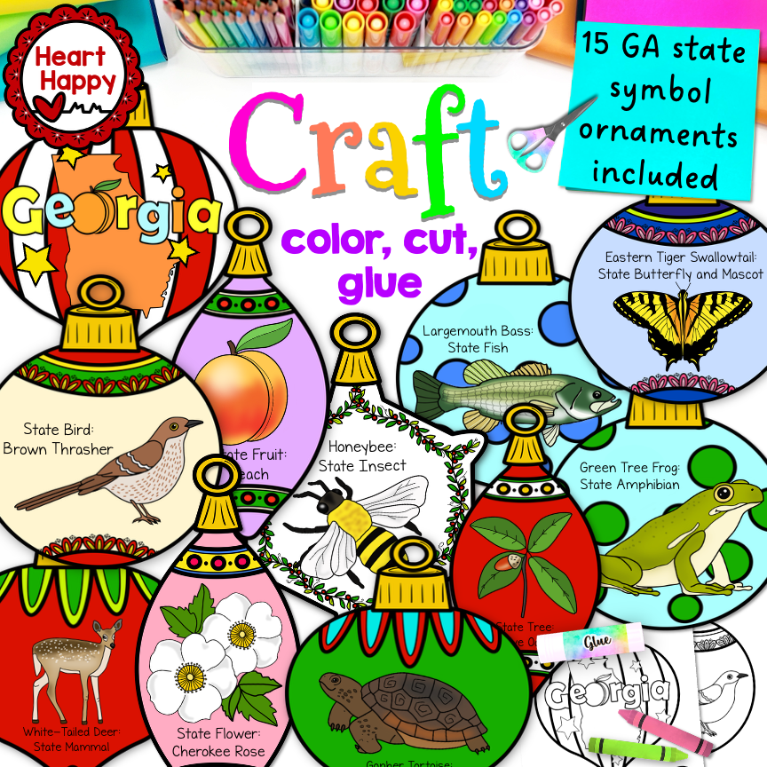 Georgia State Symbols | Christmas Ornament Crafts