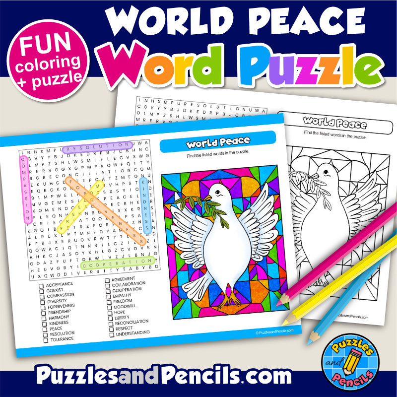 Arbor Day Word Search Puzzle Activity Page and Coloring | Wordsearch ...