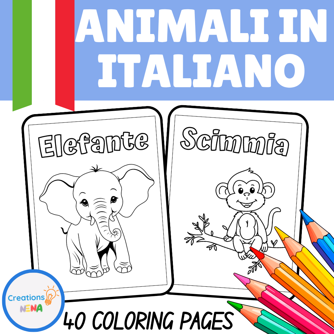 Italian Animals Coloring Pages
