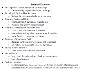 Internal Processes Notes