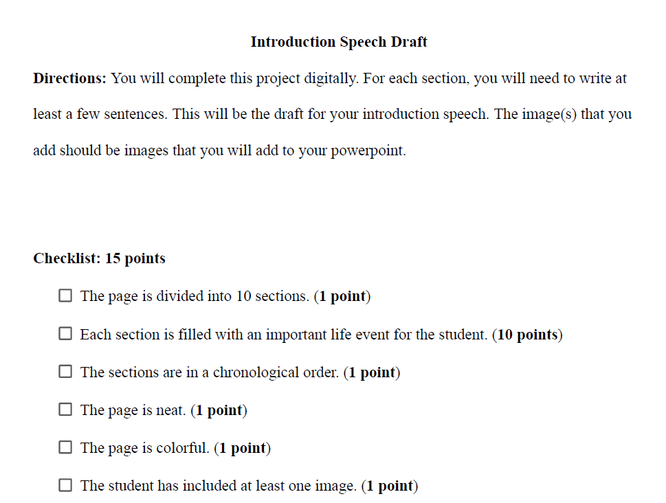 Introduction Speech/Poster Draft