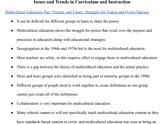 Issues and Trends in Learning Technologies Notes