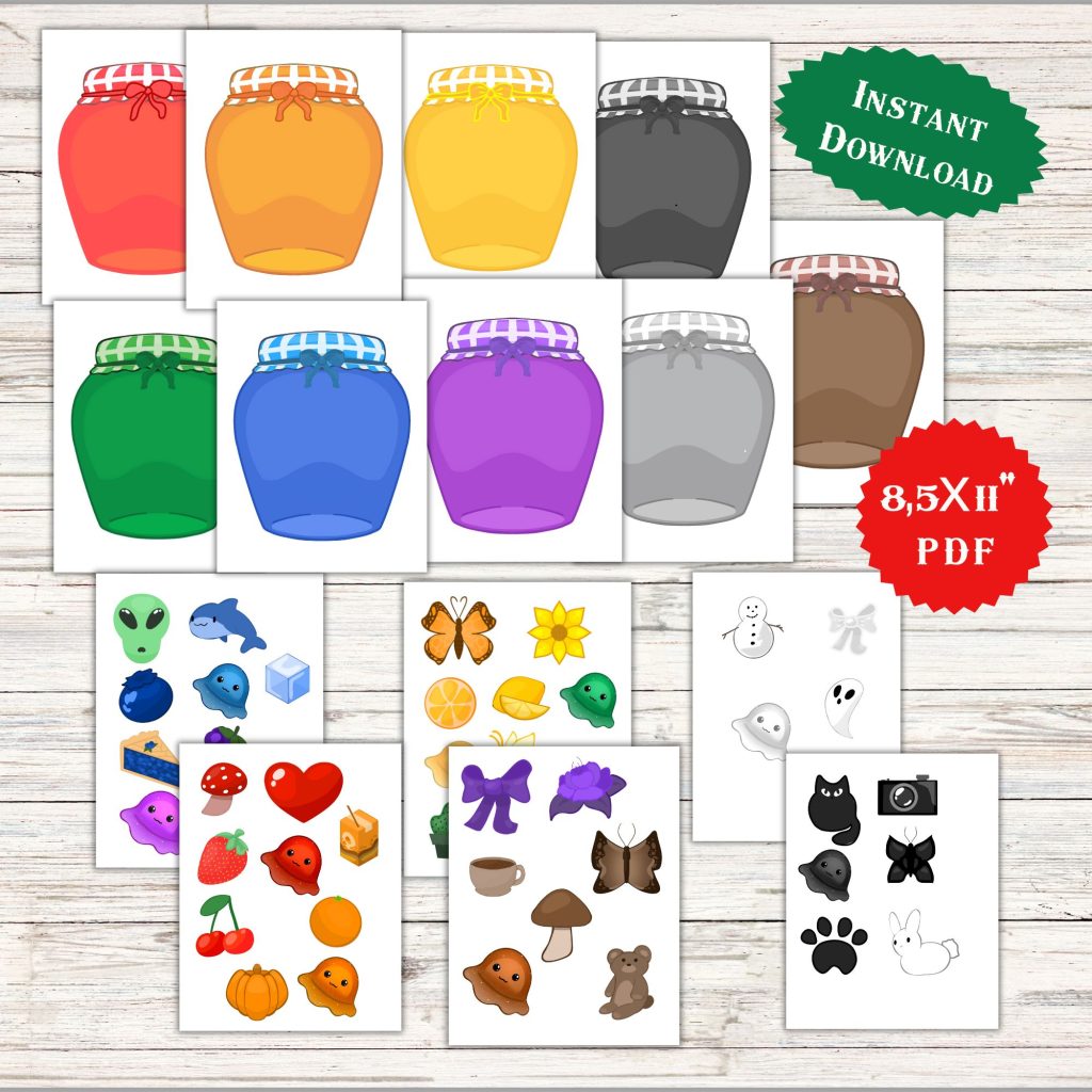 9 Color Jar Matching Activity for Kids | Montessori-Inspired Printable ...