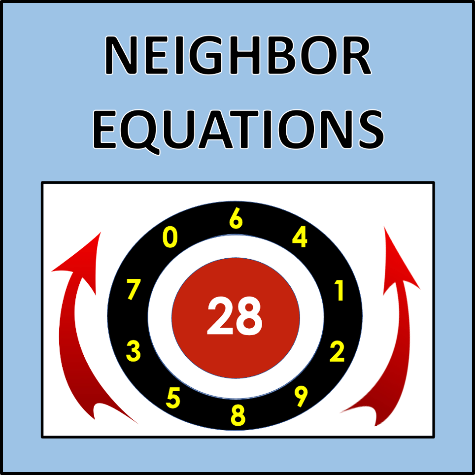 Neighbor Equations - a free math game