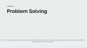 Math Problem Solving Webquest Slides
