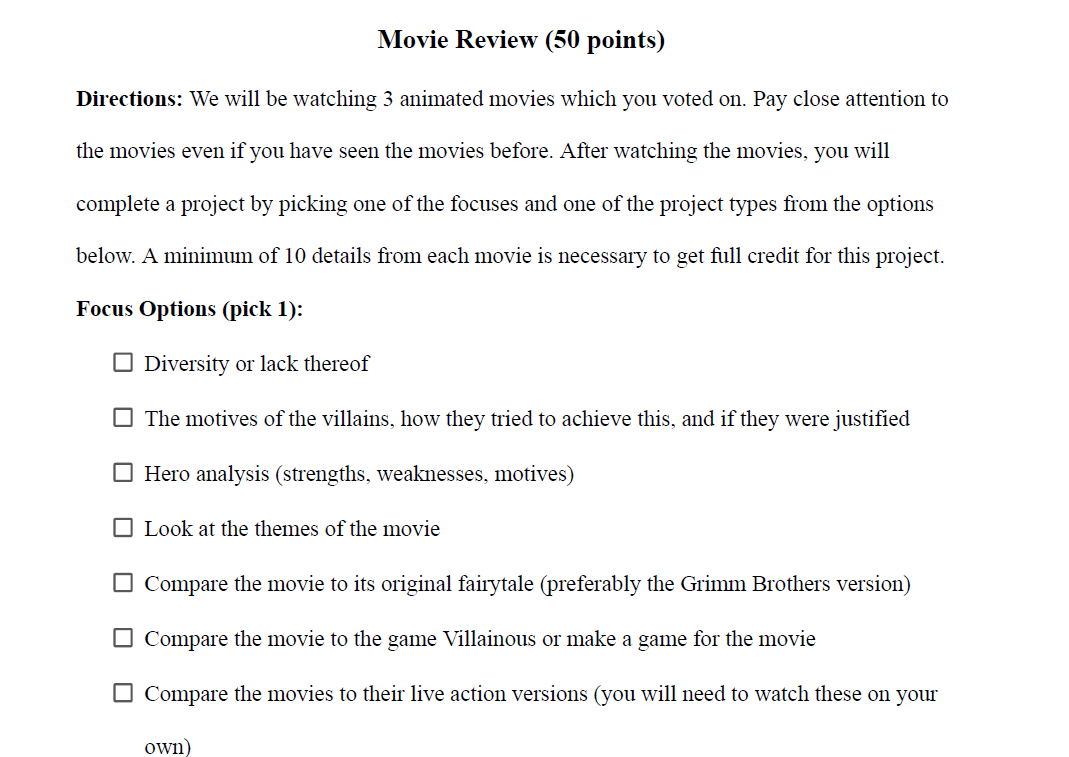Movie Review Project