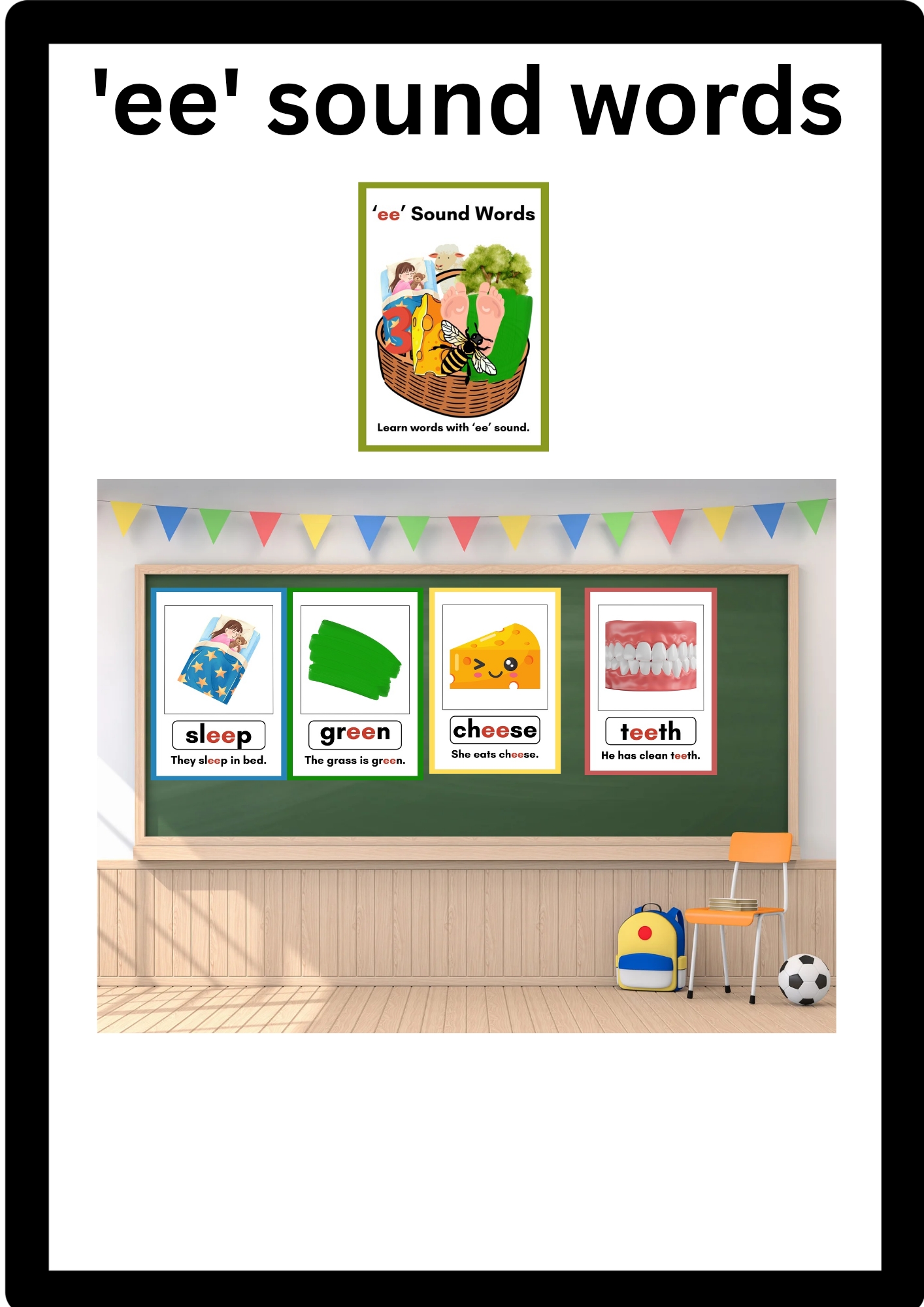 Sound Words | Phonics Poster Set