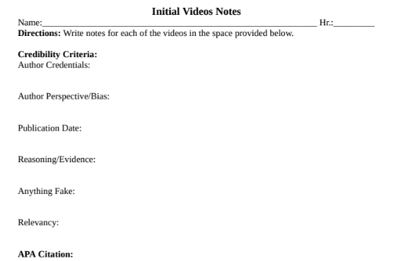 Nonfiction Reading Packet