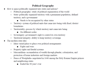 Political Geography Notes