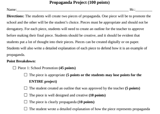 Propaganda Project