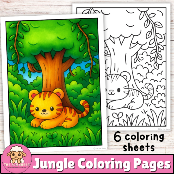 Jungle Coloring Pages | Printable Safari Adventure Coloring Sheets for ...
