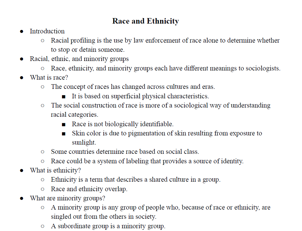 Race and Ethnicity Notes
