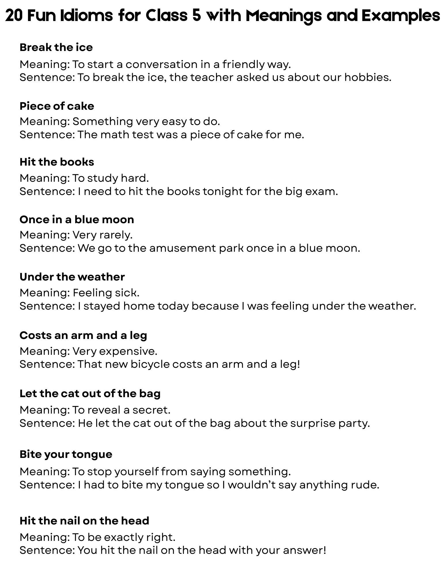 list 20 art terminologies with meaning and examples