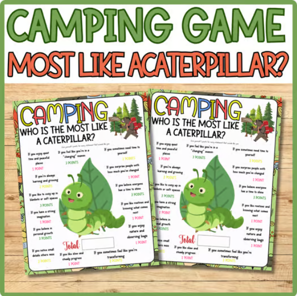 Who Is the Most Like a Caterpillar? Fun Nature Personality Game SEL Activity