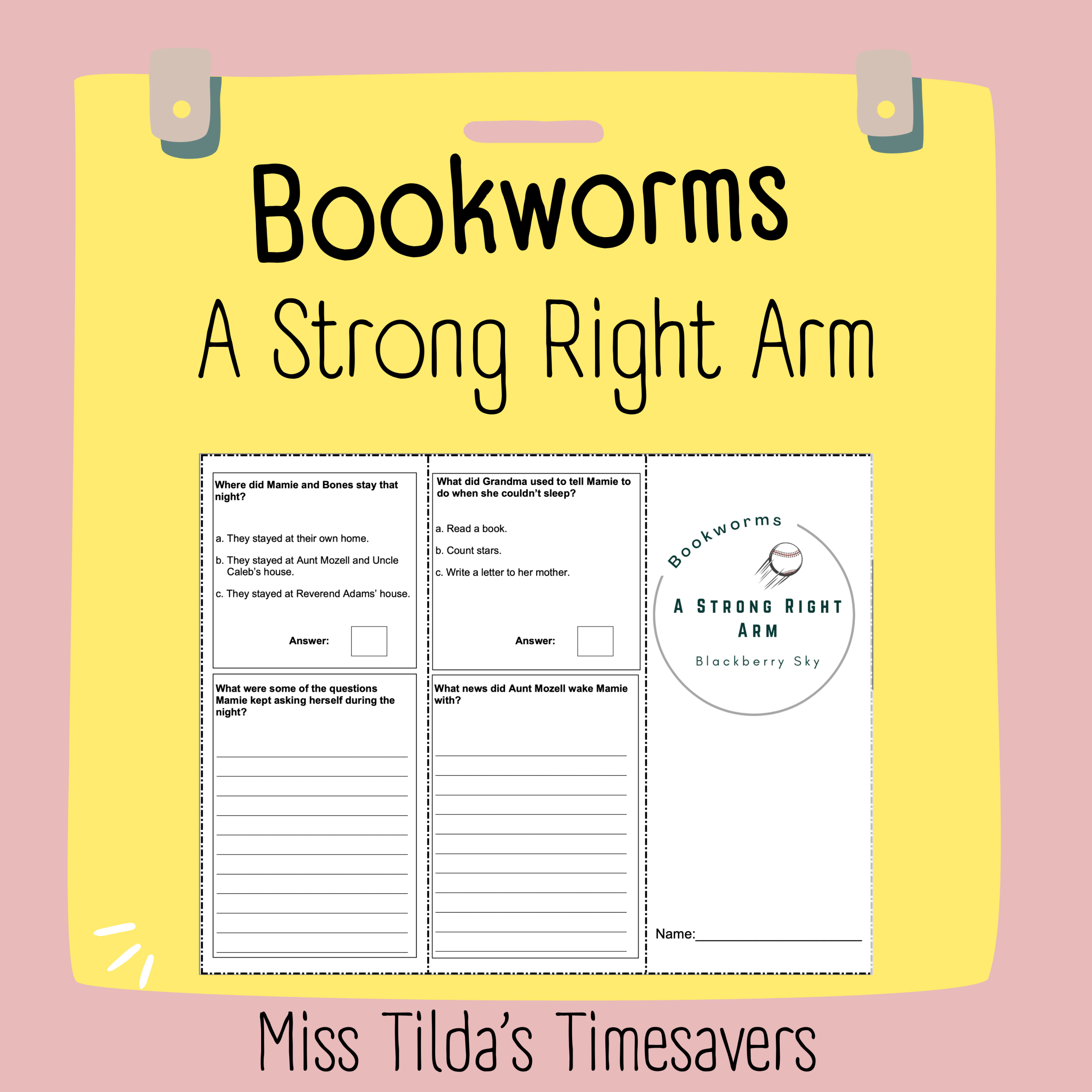 A Strong Right Arm (Blackberry Sky) - Grade 4 Bookworms
