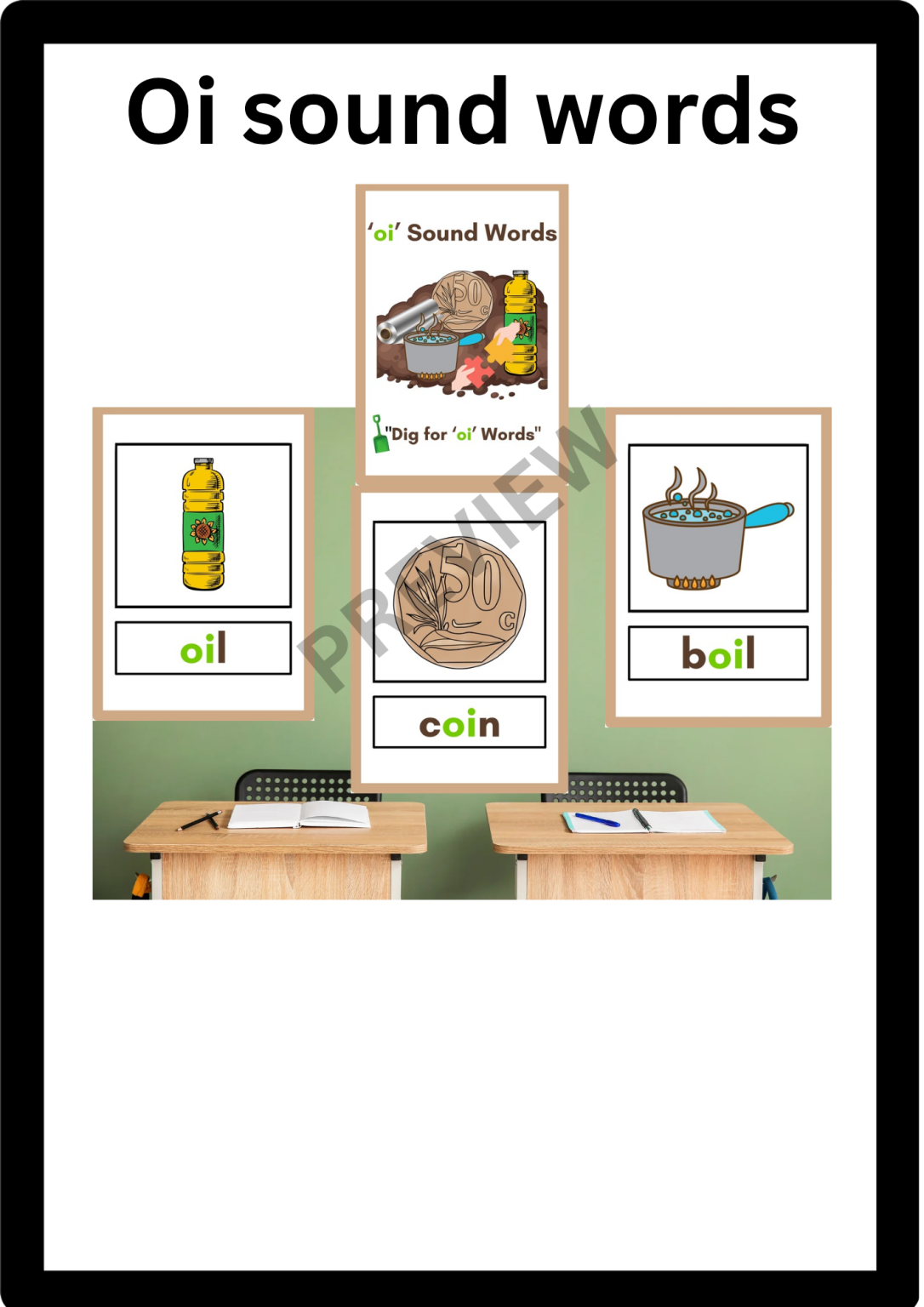oi Sound Words Poster – Phonics Resource for Foundation Phase - Made By ...