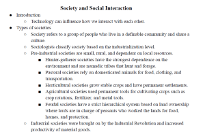 Society and Social Interaction Notes