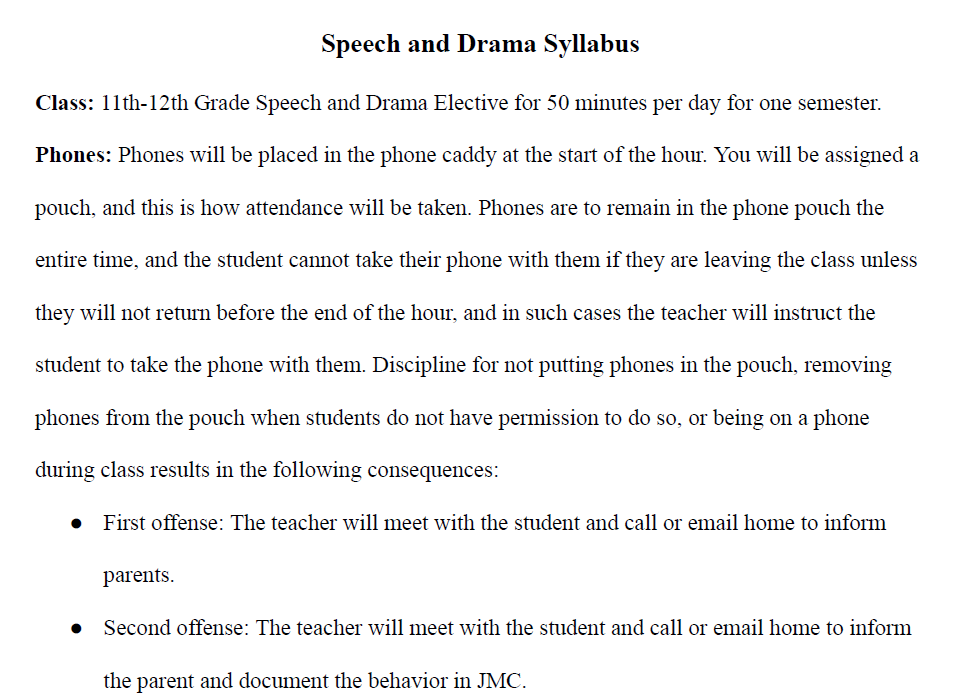 Speech and Drama Benchmark Block