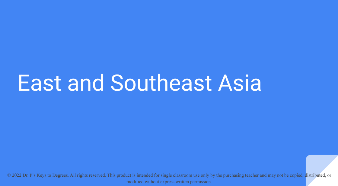 Spread of Civilization in East and Southeast Asia Slides