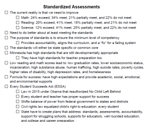Standardized Assessments Notes