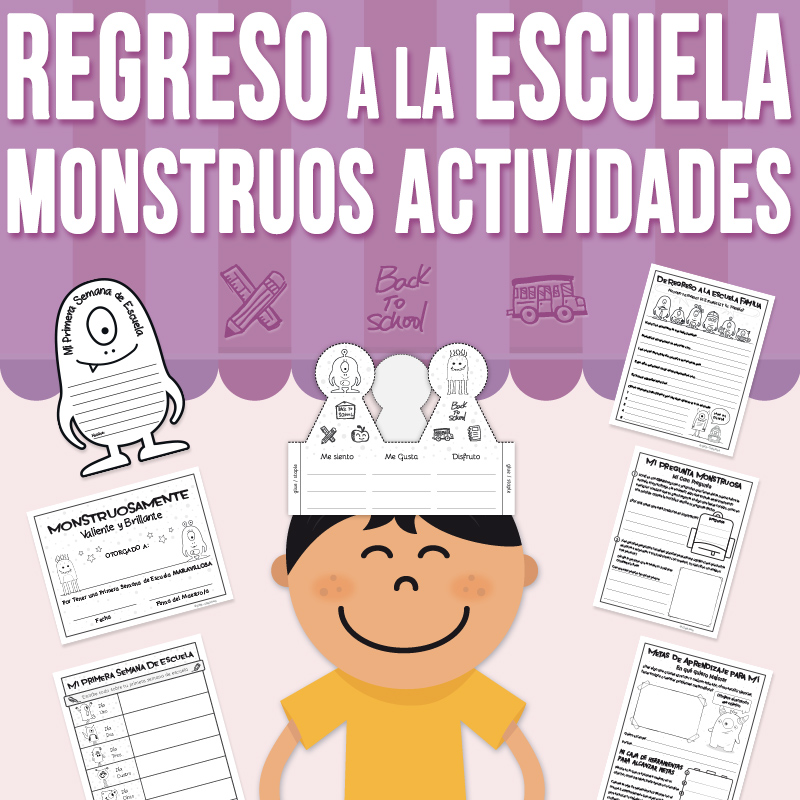 Regreso a la Escuela Actividades, Primera Semana de Escuela Tema Monstruos