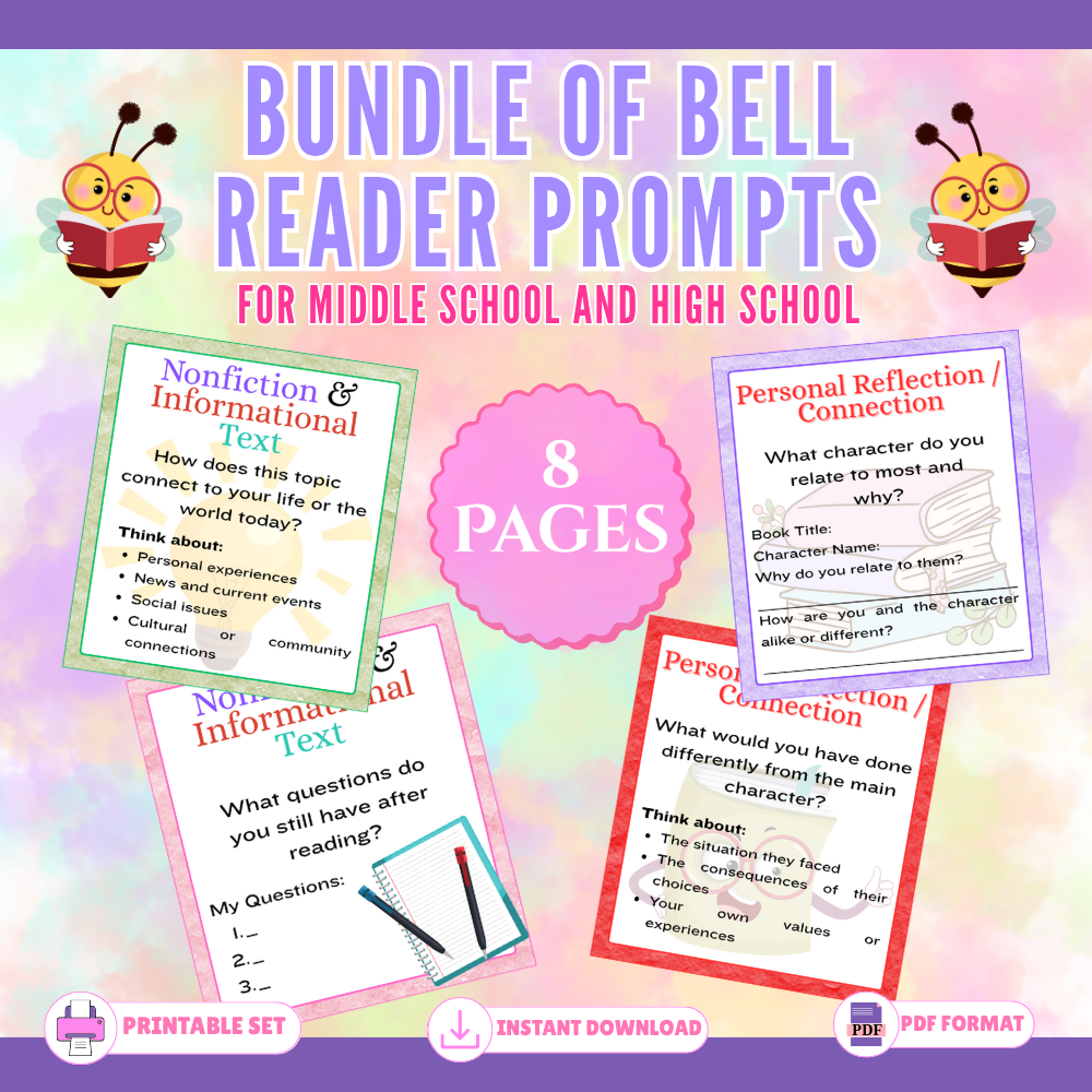Bundle of Bell Ringer Prompts for Middle School and High School