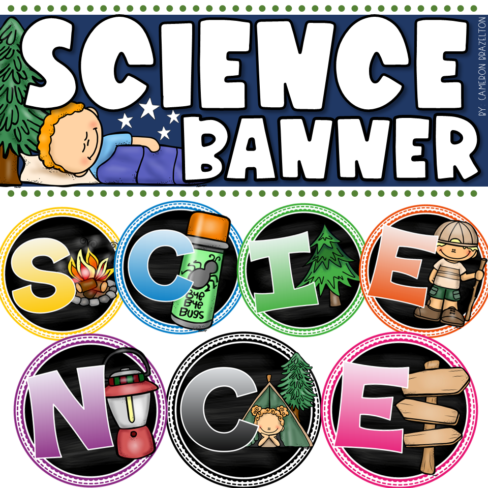 Science Banner Camping Theme | Classroom Decor & Bulletin Board Heading