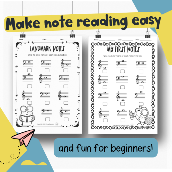 30+ Music Staff Worksheets – Treble & Bass Clef, Line & Space Note ...