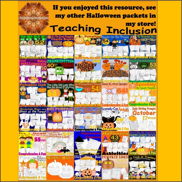 Berenstain Bears Trick or Treat Halloween Reading Comprehension Quiz ...